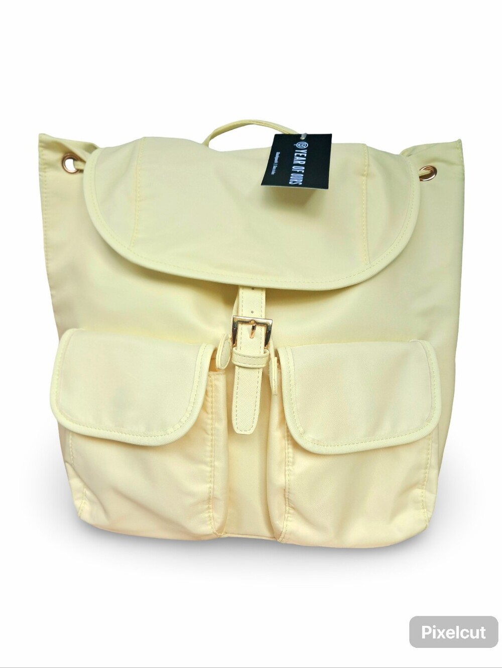 NWT Year of Ours x FabFitFun Nylon Backpack Baby Yellow